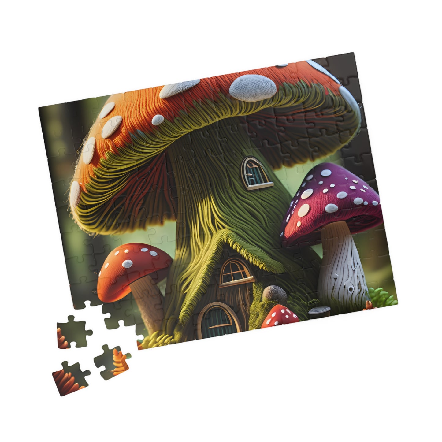 Mushroom cottage Puzzle (110, 252, 520, 1014-piece)