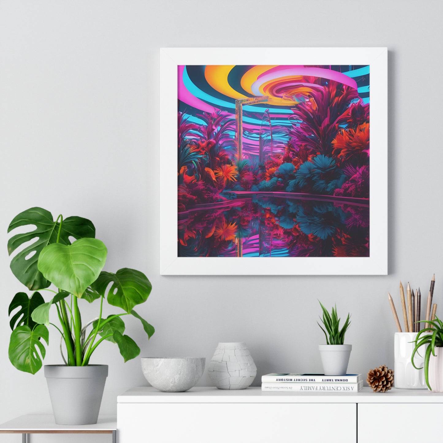 Psychedelic lobby Framed Vertical Poster