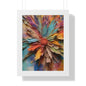 Paper flowers pastel 5 Framed Vertical Poster