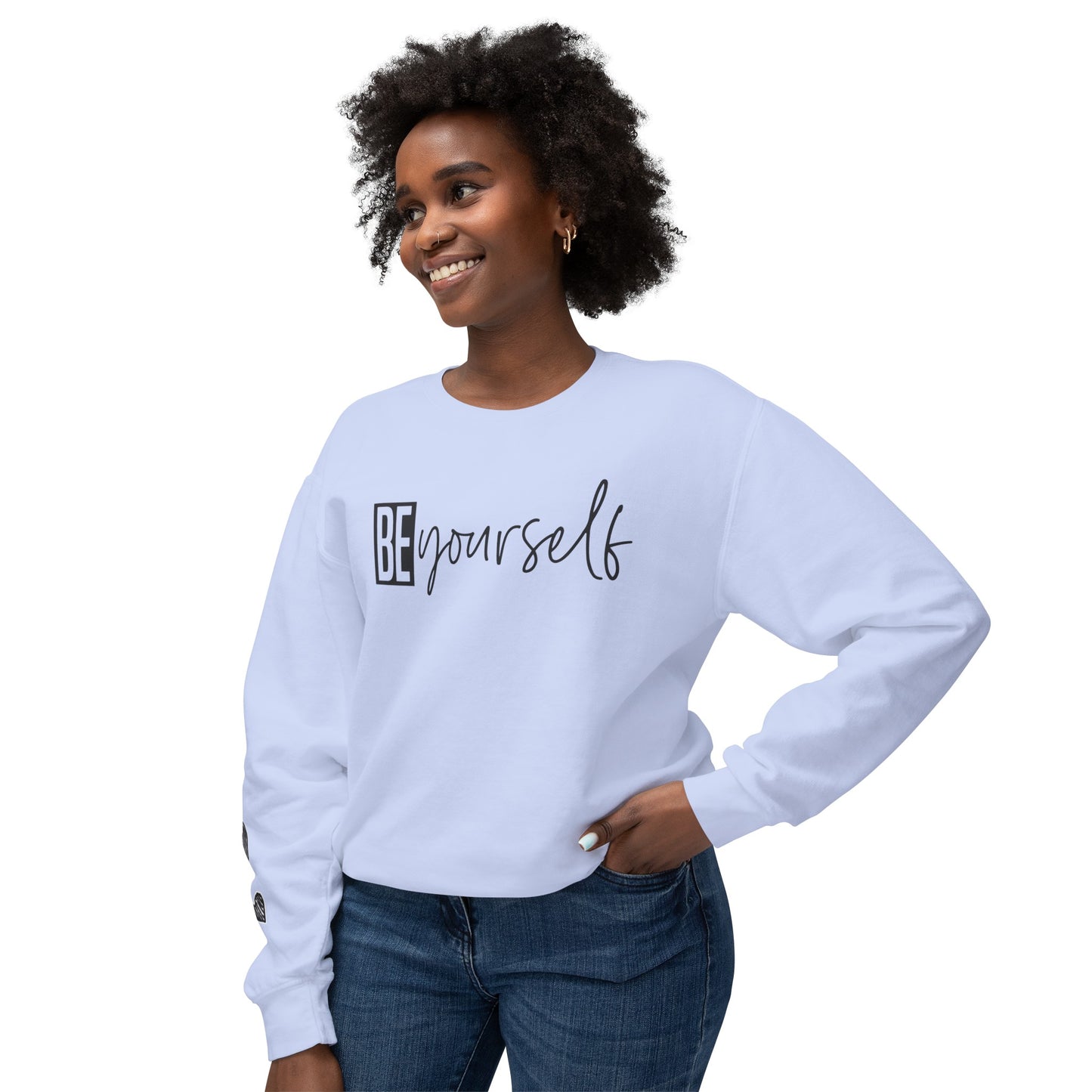 Be yourself Unisex Lightweight Crewneck Sweatshirt