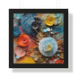 Paper flowers 4 Framed Vertical Poster