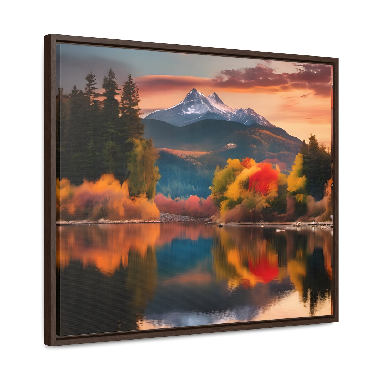 Scenic Mountain View.Gallery Canvas Wraps, Horizontal Frame