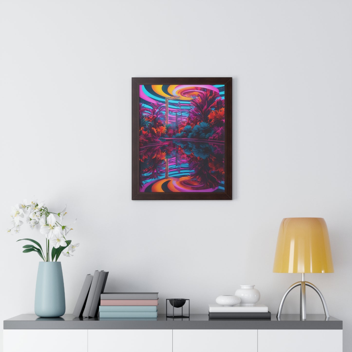 Psychedelic lobby Framed Vertical Poster