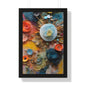 Paper flowers 4 Framed Vertical Poster