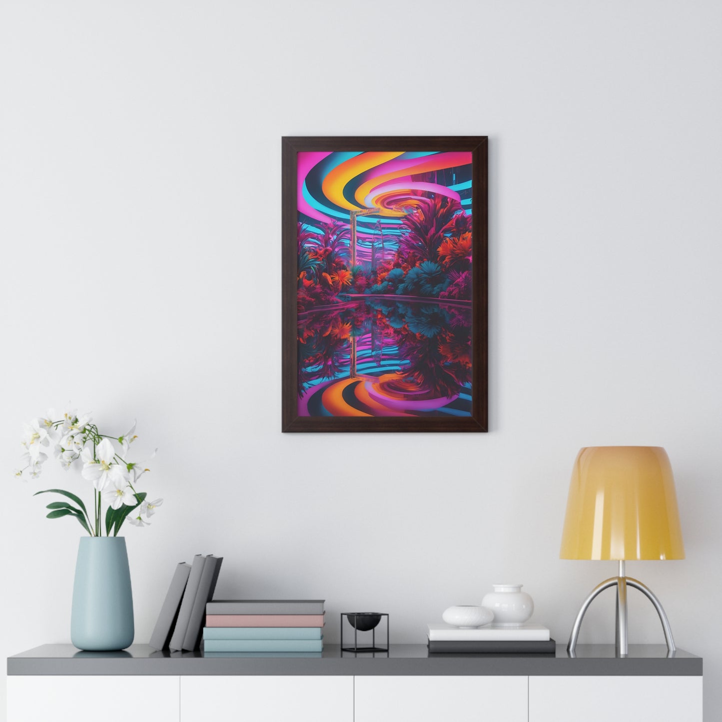 Psychedelic lobby Framed Vertical Poster