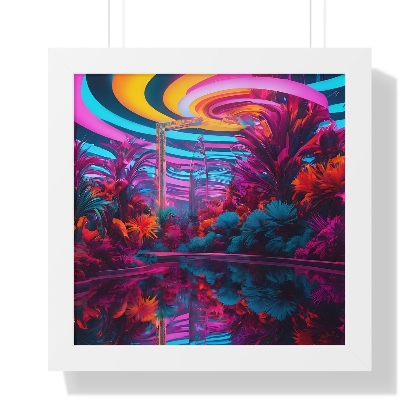 Psychedelic lobby Framed Vertical Poster