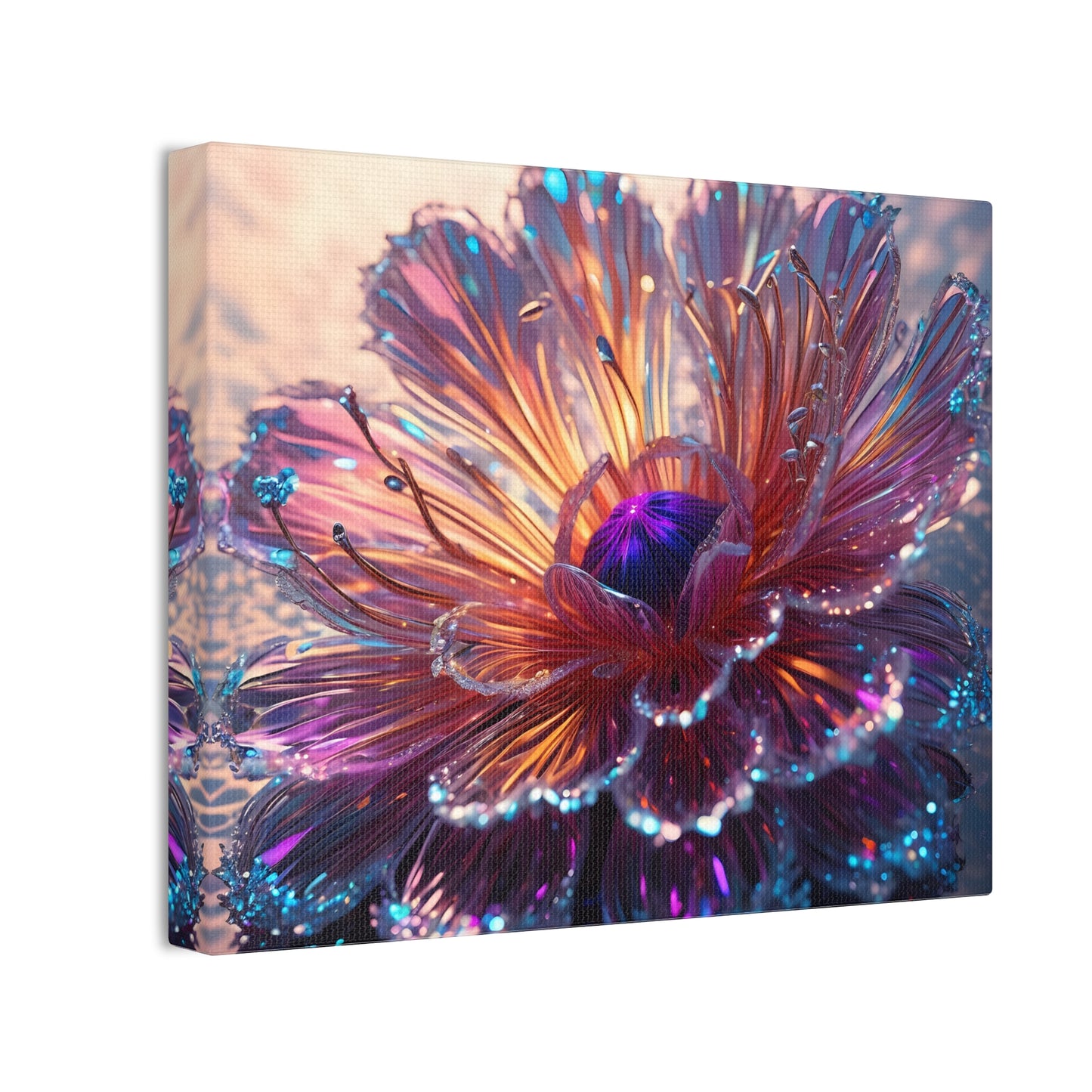 Fiber optic flower 2 Canvas Stretched, 0.75"