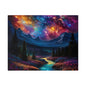 Alcohol ink mountain landscape Matte Canvas, Stretched, 0.75"