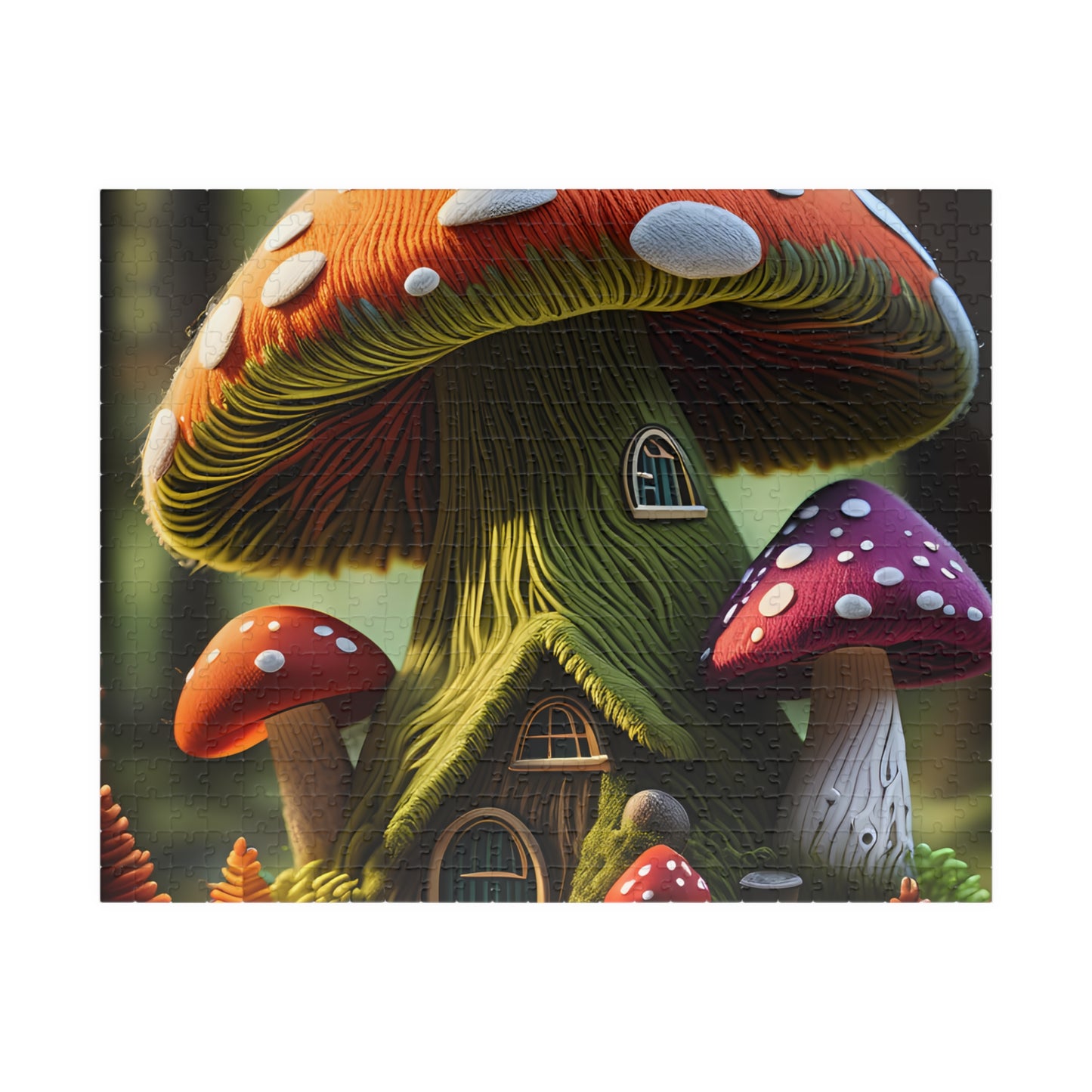 Mushroom cottage Puzzle (110, 252, 520, 1014-piece)