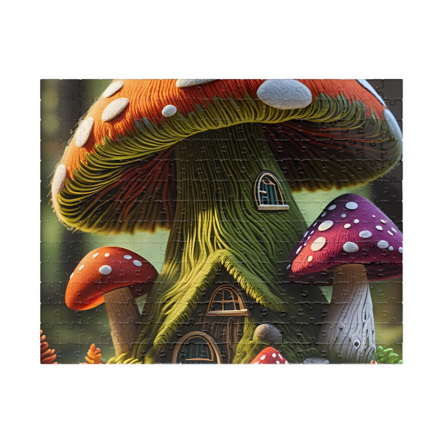 Mushroom cottage Puzzle (110, 252, 520, 1014-piece)