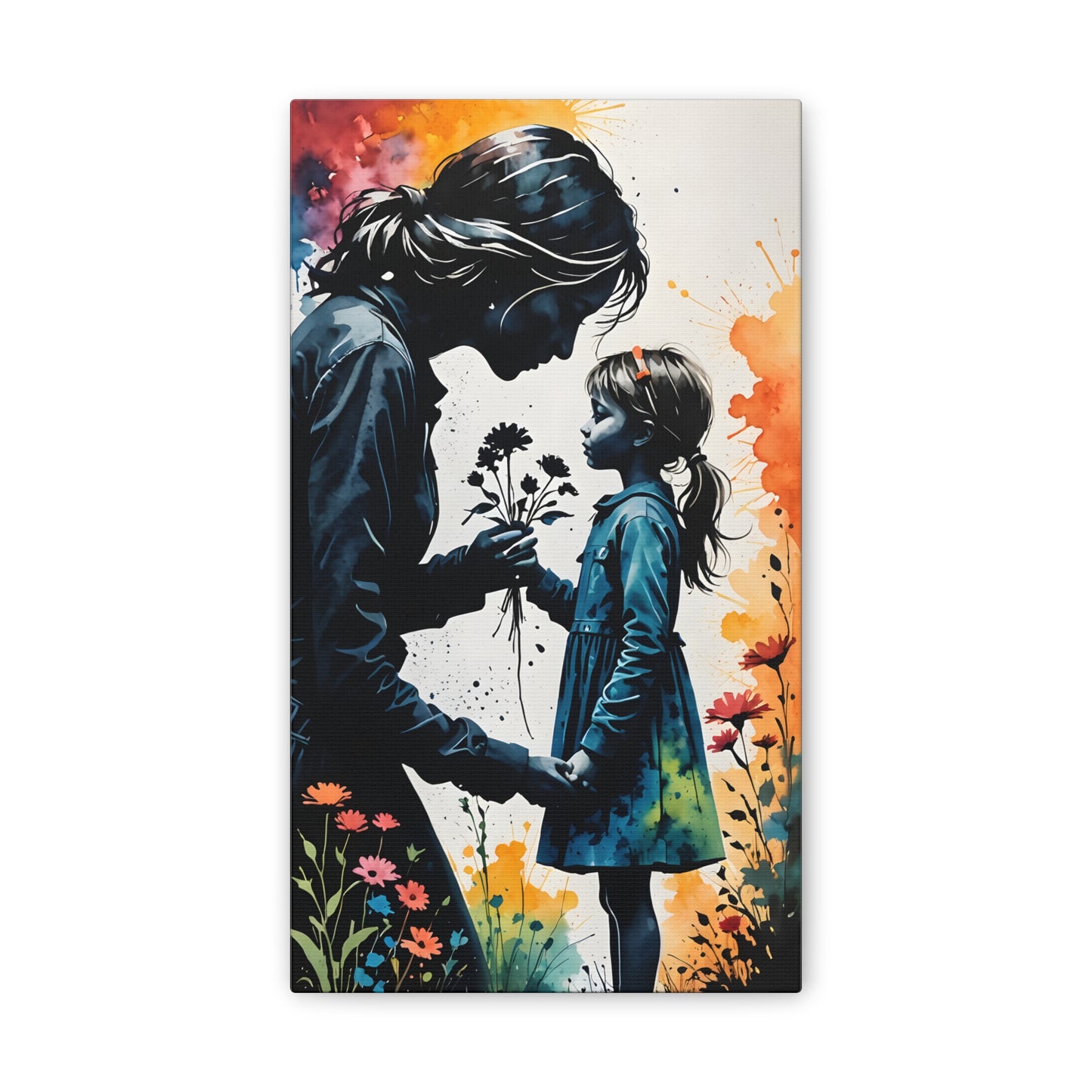 Stop and smell the flowers M&D1 Canvas Stretched, 0.75"