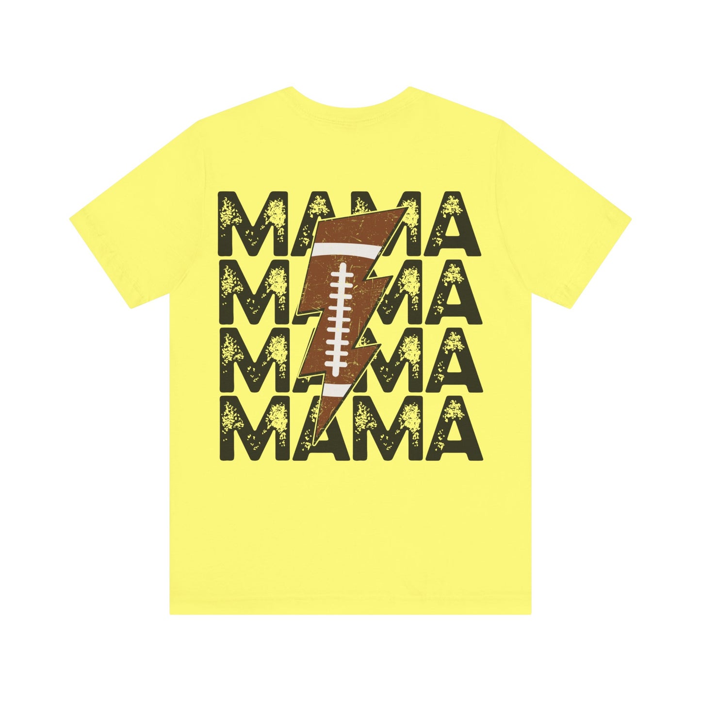 Distressed football mama Unisex Jersey Short Sleeve Tee