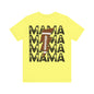 Distressed football mama Unisex Jersey Short Sleeve Tee